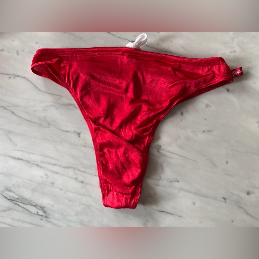 Aussiebum Men’s Swimwear Brief Thong G String Size Medium Red Beach Surf
